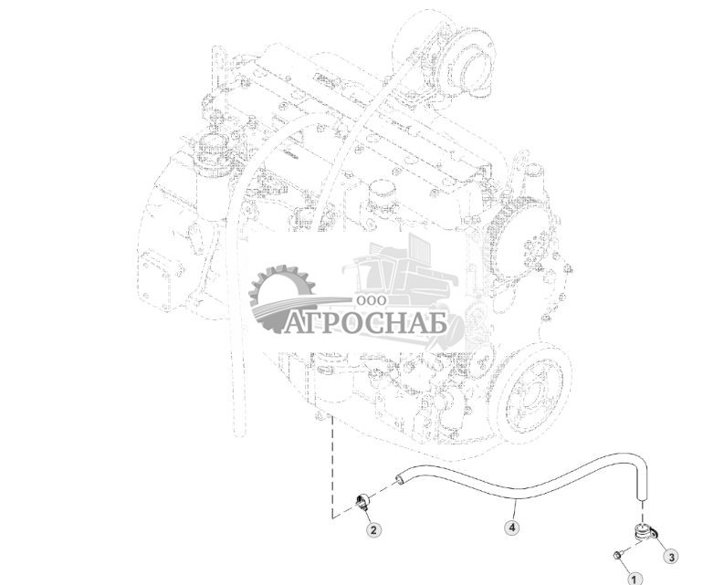 Шланг маслослива двигателя (Engine 6068HYN03-RE572256) - ST835828 181.jpg